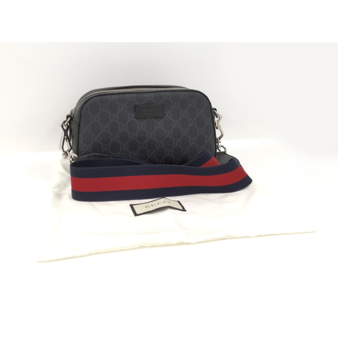男の中の男GUCCI ショルダーバッグ PVC レザー GG スプリーム 茶 男の中の男GUCCI ショルダーバッグ PVC レザー GG スプリーム 茶