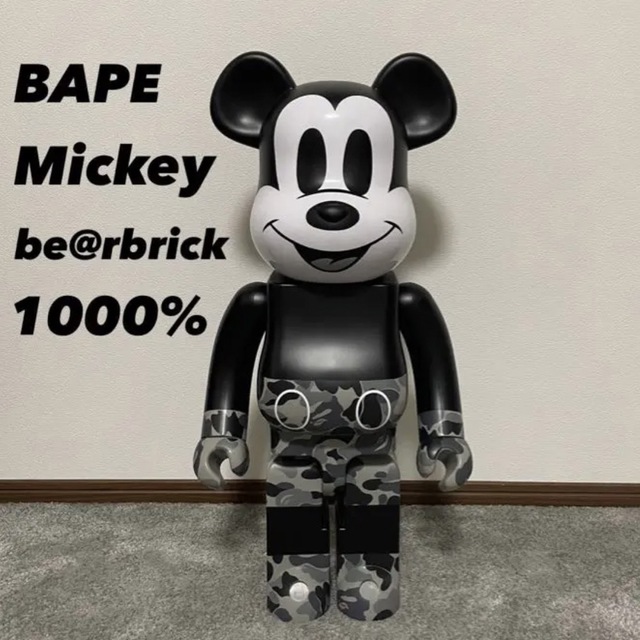 BE@RBRICK BAPE® MICKEY MOUSE 1000％ブラック使用頻度