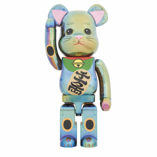 BE@RBRICK 招き猫 黒透明メッキ 1000％フィギュア