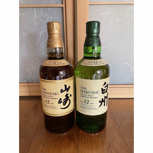 山崎白州6本セット　山崎12年×3   白州12年×3 食品/飲料/酒の酒(ウイスキー)の商品写真