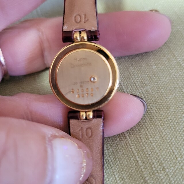 美品本物格安ショパールのK18金ハッピーダイヤモンドの時計 1