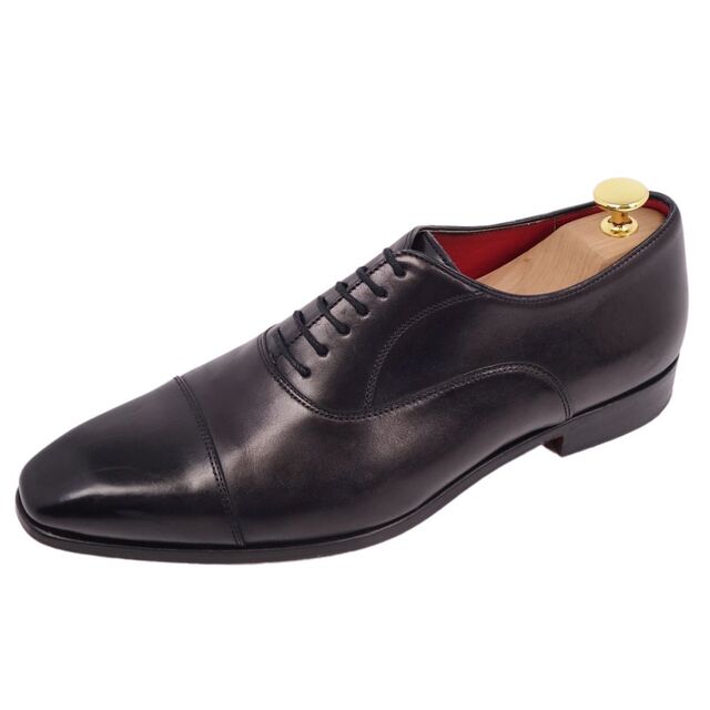 表記サイズ6美品 ウィリアムクライン WILLIAM KLEIN レザーシューズ ビジネスシューズ オックスフォード カーフレザー 革靴 メンズ 6(25cm相当) ブラック