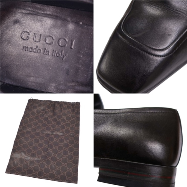 Gucci(グッチ)のグッチ ローファー レザーシューズ ホースビット カーフレザー シューズ 靴 メンズ 40 1/2EJ(25.5cm相当) ブラック メンズの靴/シューズ(ドレス/ビジネス)の商品写真