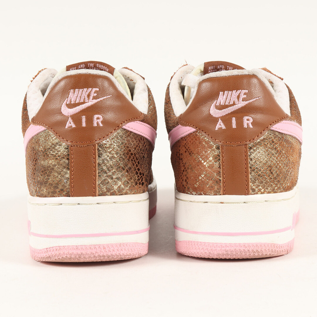 NIKE(ナイキ)のNIKE ナイキ WMNS AIR FORCE 1 PREMIUM 2008年製 309439-262 日本未発売 ウィメンズ エアフォース 1 プレミアム ヘーゼルナッツ パーフェクトピンク サイズ：WMNS US11 28.0cm【メンズ】【中古】 メンズの靴/シューズ(スニーカー)の商品写真