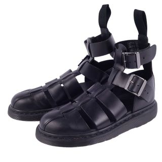 美品 ドクターマーチン Dr.Martens サンダル GERALDO ジェラルド カーフレザー シューズ 靴 レディース UK5 US6(24cm相当) ブラック