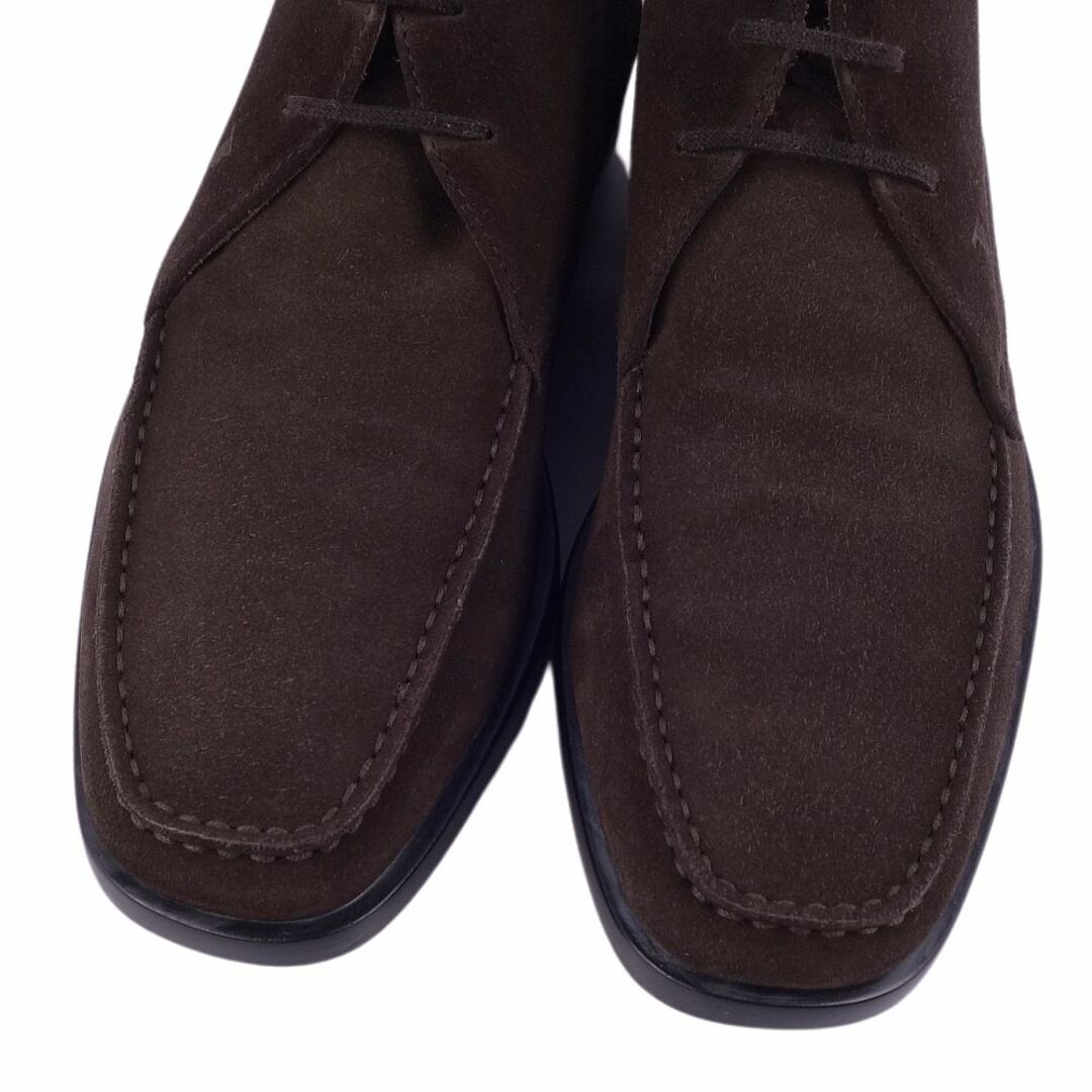 美品 トッズ TOD'S ブーツ チャッカブーツ スウェードレザー シューズ 靴 メンズ イタリア製 5(24cm相当) ブラウン