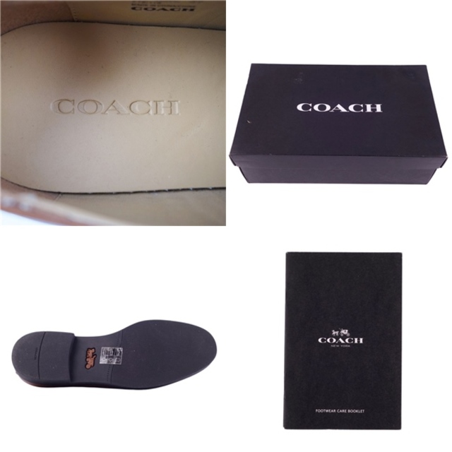 COACH(コーチ)の未使用 コーチ COACH レザーシューズ ダービーシューズ カーフレザー 革靴 メンズ 25cm ブラウン メンズの靴/シューズ(ドレス/ビジネス)の商品写真