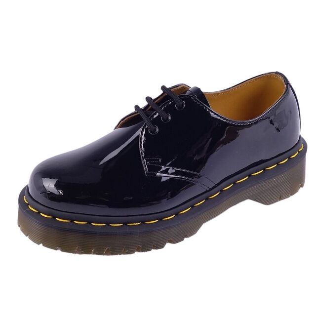 未使用 ドクターマーチン Dr.Martens シューズ 3ホール レザーシューズ エナメル レディース UK4(23cm相当) ブラックオールシーズン付属品