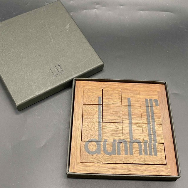 dunhill ダンヒル　ノベルティ　パズル　ウッド　ロゴ