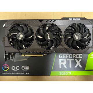 エイスース(ASUS)のASUS TUF GAMING RTX3060TI OCモデル(PCパーツ)