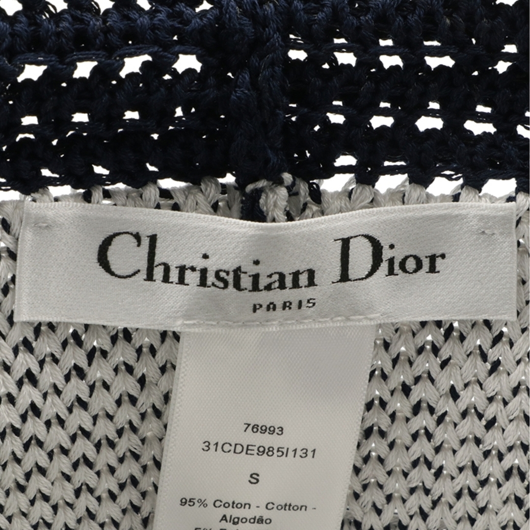 Christian Dior(クリスチャンディオール)のクリスチャン ディオール CHRISTIAN DIOR メッシュバケットハット D-TULIPE クロシェハット ロゴ チューリップハット 帽子 31CDE985I131 0011 580 レディースの帽子(ハット)の商品写真