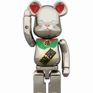 超合金 BE@RBRICK 招き猫 銀メッキ弐(その他)