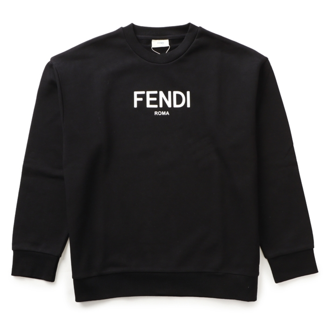 FENDI(フェンディ)のフェンディ FENDI 【大人もOK】キッズ スウェット FENDI ROMA ロゴプリント クルーネック トレーナー JUH051 5V0 F0GME レディースのトップス(トレーナー/スウェット)の商品写真