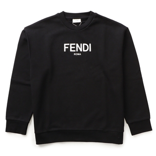 新品 FENDI ロゴ スウェット トレーナー 黒 L
