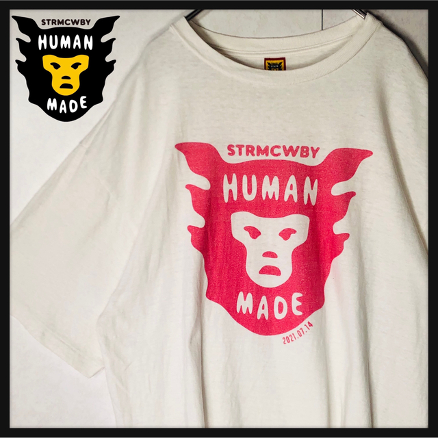 できません HUMAN MADE - 【人気デザイン】ヒューマンメイド デカロゴTシャツ XLサイズ ゆるだぼの ・サイズ