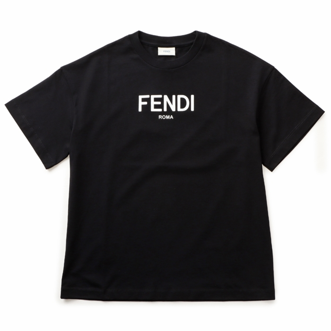 フェンディ FENDI 【大人もOK】キッズ Tシャツ FENDI ROMA ロゴプリント クルーネック 半袖シャツ JUI137 7AJ F0GME159cm肩幅