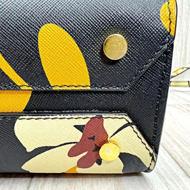マルニ MARNI 2WAYショルダーバッグ フラワー ブラック 即納!最大
