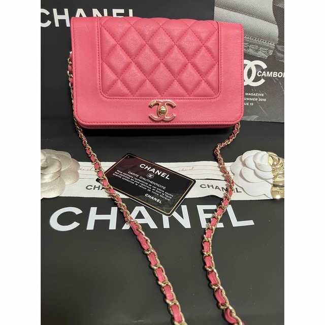 美品☆30番台】CHANEL ミニウォレット マドモアゼル / ピンク | www