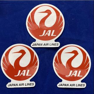 【新品】JAL 日本航空 ステッカー 3枚組 防水 (その他)