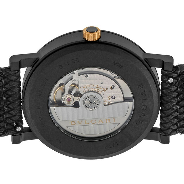 【新品】ブルガリ BVLGARI 腕時計 メンズ BB41BBCLD/MB ブルガリブルガリ 41mm BVLGARI BVLGARI 41mm 自動巻き ブラックxブラック アナログ表示腕時計(アナログ)
