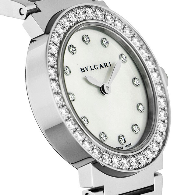 BVLGARI - ブルガリ 腕時計 レディース BBL26WSDS12 BVLGARI クオーツ ホワイトパールxシルバー アナログ表示
