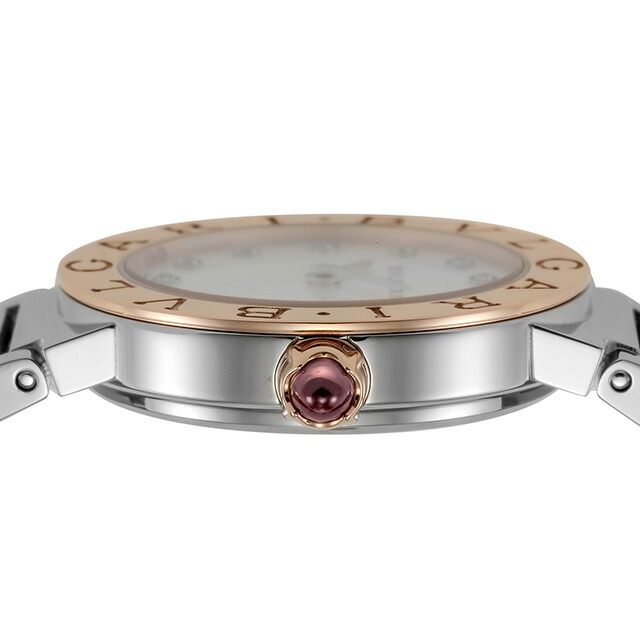 ブルガリ BVLGARI 腕時計 レディース BBL26WSPG/12 ブルガリブルガリ 26mm BVLGARI BVLGARI 26mm クオーツ ホワイトパールxシルバー/ピンクゴールド アナログ表示 1