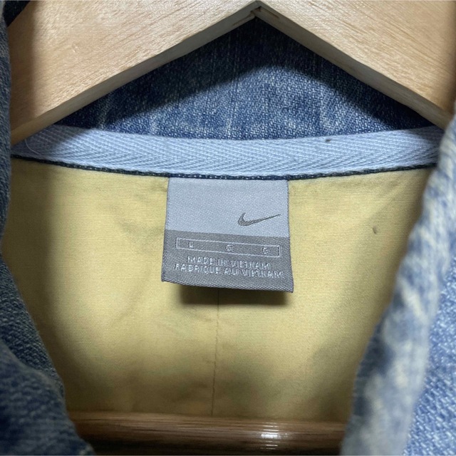 格安 レア NIKE 刺繍 SWOOSH オーバーシルエット デニム セットアップ