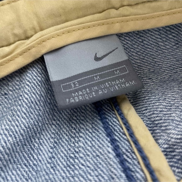 格安 レア NIKE 刺繍 SWOOSH オーバーシルエット デニム セットアップ