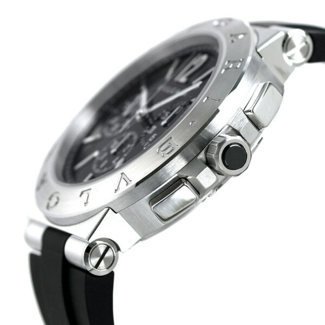 ブルガリ BVLGARI 腕時計 メンズ DG41BSVDCH ディアゴノ ベロチッシモ 41mm DIAGONO VELOCISSIMO 41mm 自動巻き（手巻き付） ブラックxブラック アナログ表示