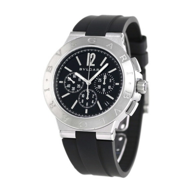 BVLGARI - ブルガリ 腕時計 メンズ DG41BSVDCH-SET-BLK BVLGARI 自動巻き（BVL328/手巻き付） ブラックxブラック アナログ表示