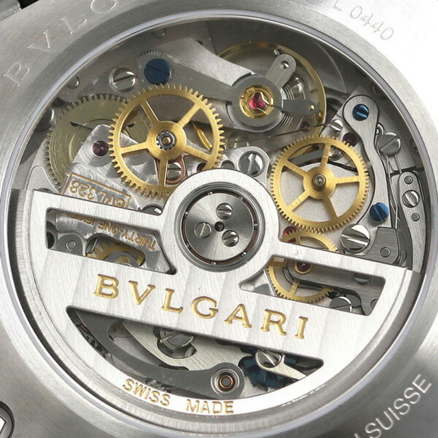 ブルガリ BVLGARI 腕時計 メンズ DG41BSVDCH-SET-BLK ディアゴノ ベロチッシモ 41mm DIAGONO VELOCISSIMO 41mm 自動巻き（BVL328/手巻き付） ブラックxブラック アナログ表示