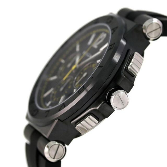 ブルガリ BVLGARI 腕時計 メンズ DG42BBSCVDCH/2 ディアゴノ ウルトラネロ クロノグラフ 42mm DIAGONO ULTRANERO CHRONOGRAPH 42mm 自動巻き（手巻き付） ブラックxブラック アナログ表示