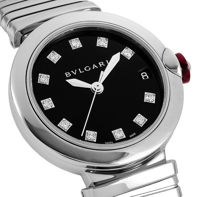 BVLGARI - ブルガリ 腕時計 レディース LU33BSSD11T BVLGARI 自動巻き ブラックxシルバー アナログ表示