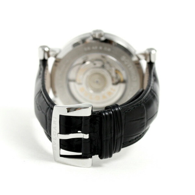 ブルガリ BVLGARI 腕時計 メンズ SB42WSLDR 自動巻き（手巻き付） シルバーxブラック アナログ表示