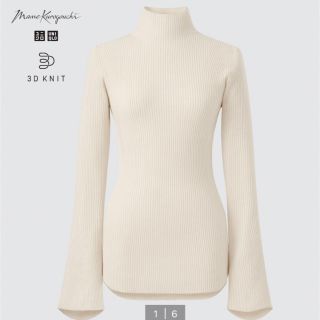 ユニクロ(UNIQLO)のUNIQLO mame 3Dリブハイネックセーター(ニット/セーター)