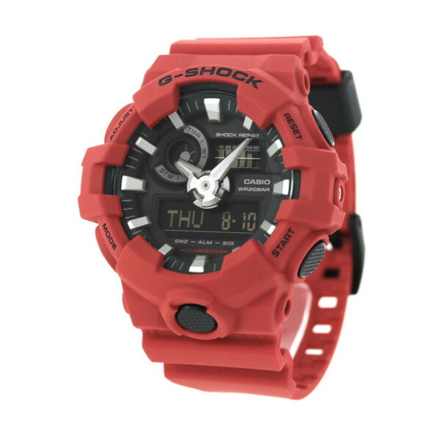 G-SHOCK(ジーショック)の【新品】ジーショック G-SHOCK 腕時計 メンズ GA-700-4A カシオ Gショック コンビネーション CASIO COMBINATION クオーツ ブラックxレッド アナデジ表示 メンズの時計(腕時計(アナログ))の商品写真