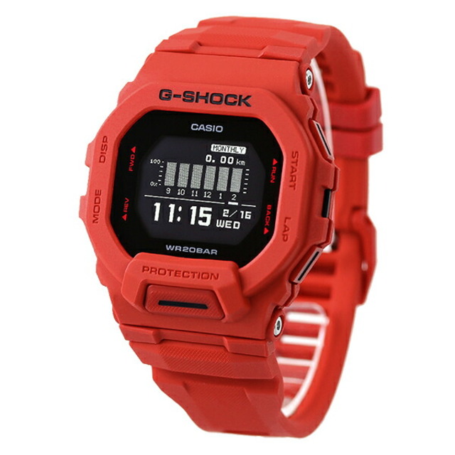 G-SHOCK(ジーショック)の【新品】ジーショック G-SHOCK 腕時計 メンズ GBD-200RD-4 カシオ Gショック G-スクワッド GBD-200シリーズ CASIO G-SQUAD GBD-200 SERIES クオーツ ブラックxレッド デジタル表示 メンズの時計(腕時計(アナログ))の商品写真