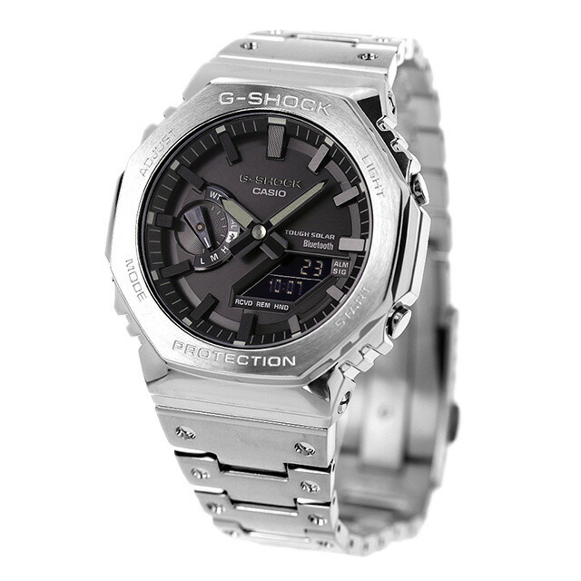 ジーショック G-SHOCK 腕時計 メンズ GM-B2100D-1A カシオ Gショック 2100シリーズ CASIO FULL METAL 2100 SERIES ソーラー ブラックxシルバー アナデジ表示