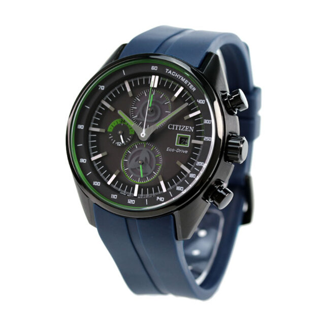 シチズン CITIZEN 腕時計 メンズ CA0597-24E シチズンコレクション エコ・ドライブ NARUTO限定 コラボレーションウォッチ はたけカカシ COLLECTION NARUTO KAKASHI エコ・ドライブ（B612/日本製） ブラックxブルー アナログ表示