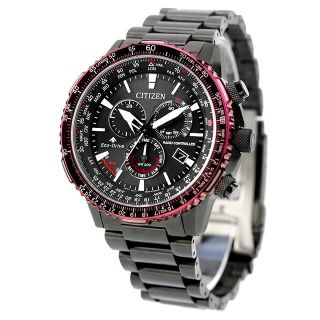 シチズン(CITIZEN)の【新品】シチズン CITIZEN 腕時計 メンズ CB5009-55E プロマスター エコ・ドライブ電波時計 ダイレクトフライト SKYシリーズ PROMASTER SKY Eco-Drive エコ・ドライブ電波（E660/日本製） ブラックxブラック アナログ表示(腕時計(アナログ))