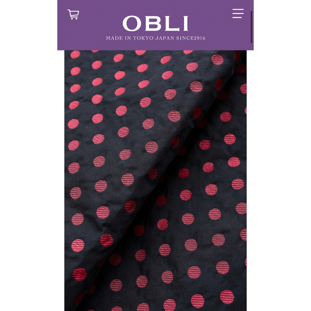 OBLI(オブリ)の週末限定【新品　未使用】【obliM】オブリ　別注ドットグログランワンピース レディースのワンピース(ロングワンピース/マキシワンピース)の商品写真