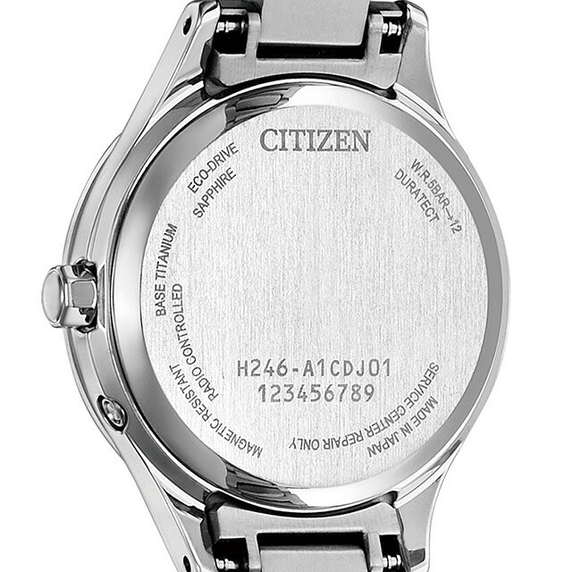 CITIZEN(シチズン)の【新品】シチズン CITIZEN 腕時計 レディース EC1160-62L クロスシー エコ・ドライブ電波時計 ペア限定モデル xC DEAR Collection Titania Happy Flight Eco-Drive エコ・ドライブ電波（H246） ブルーグラデーションxシルバー アナログ表示 レディースのファッション小物(腕時計)の商品写真