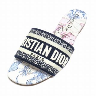 クリスチャンディオール(Christian Dior)の美品 20ss クリスチャンディオール Dウェイスライド ミュール サンダル△２(サンダル)