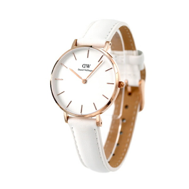 松野屋 キャンバスフラットショルダー ダニエルウェリントン 腕時計 レディース DW00600189 Daniel Wellington クオーツ(日本製) ホワイトxホワイト アナログ表示 通販 Daniel Wellington 腕時計 レディース