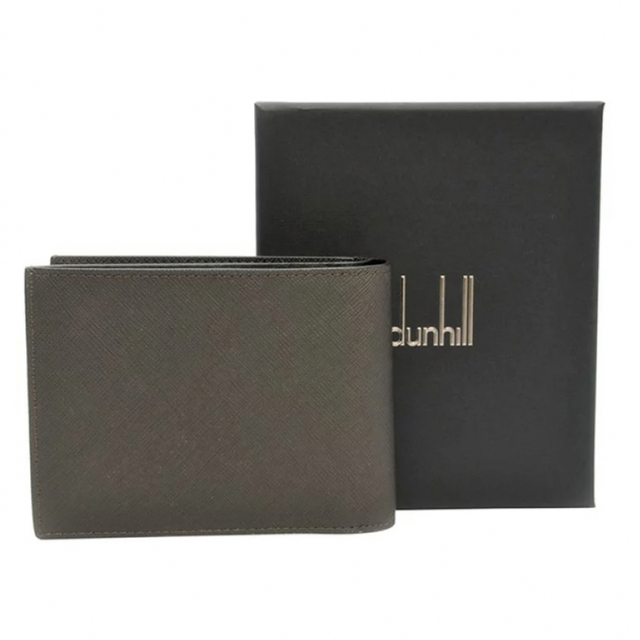 Dunhill(ダンヒル)の★たむたむ様専用★DUNHILL 二つ折り財布 折りたたみ財布/ブラウン メンズのファッション小物(折り財布)の商品写真