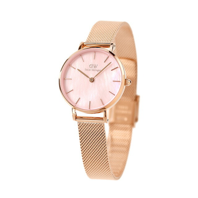 ダニエルウェリントン Daniel Wellington 腕時計 レディース DW00100513 PETITE MELROSE PEARL クオーツ（日本製） マザーオブパールピンクxローズゴールド アナログ表示