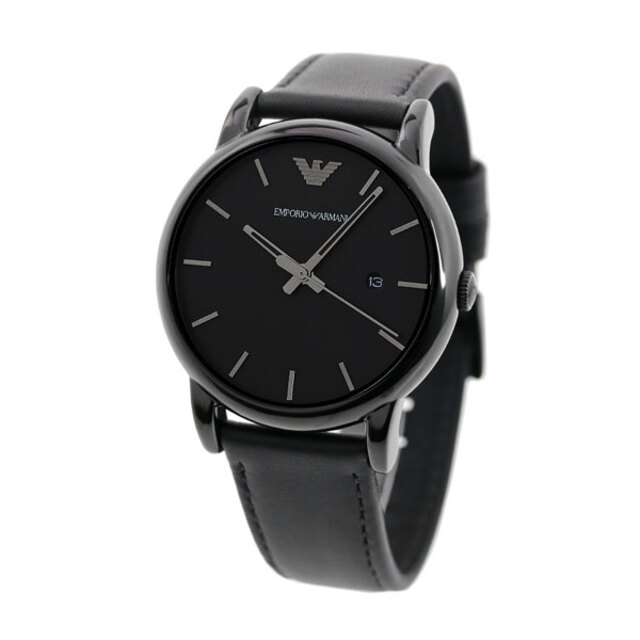 定期入れの 【新品】エンポリオ・アルマーニ アナログ表示 ブラックxブラック クオーツ 41mm 41mm AR1732 メンズ 腕時計 Armani Emporio 腕時計(アナログ)