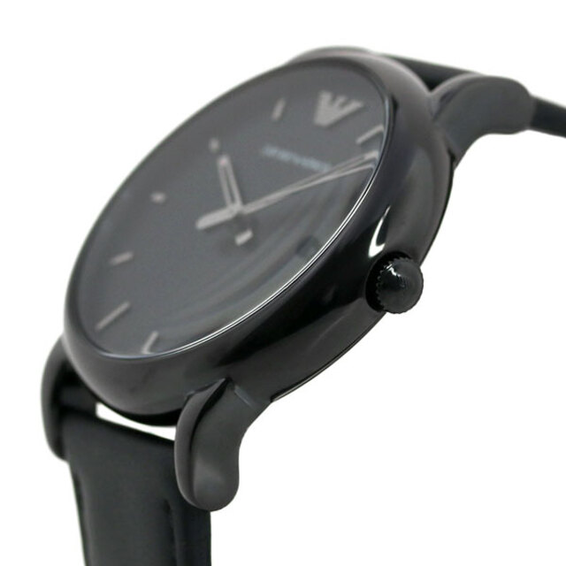 Emporio Armani(エンポリオアルマーニ)の【新品】エンポリオ・アルマーニ Emporio Armani 腕時計 メンズ AR1732 41mm 41mm クオーツ ブラックxブラック アナログ表示 メンズの時計(腕時計(アナログ))の商品写真
