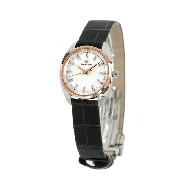 Grand Seiko - グランド セイコー GRAND SEIKO 腕時計 レディース STGF350 エレガンス コレクション ドレスデザイン ELEGANCE COLLECTION THIN DRESS クオーツ（4J51） ホワイトxダークグレー アナログ表示