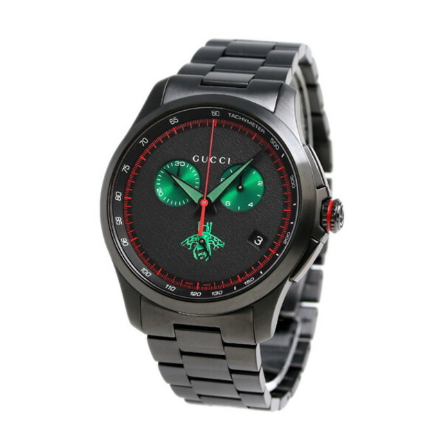 Gucci - グッチ 腕時計 メンズ YA126270 GUCCI クオーツ ブラックxブラック アナログ表示
